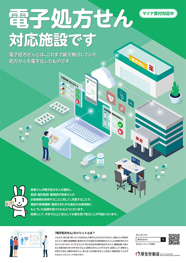 電子処方せん対応施設です
